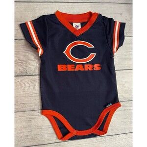 NFL Chicago Bears Football Baby Onesie Bodysuit Jersey #00, Size 6-12 months